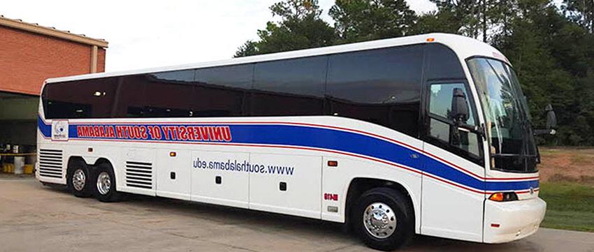 JagTran Bus at bus barn